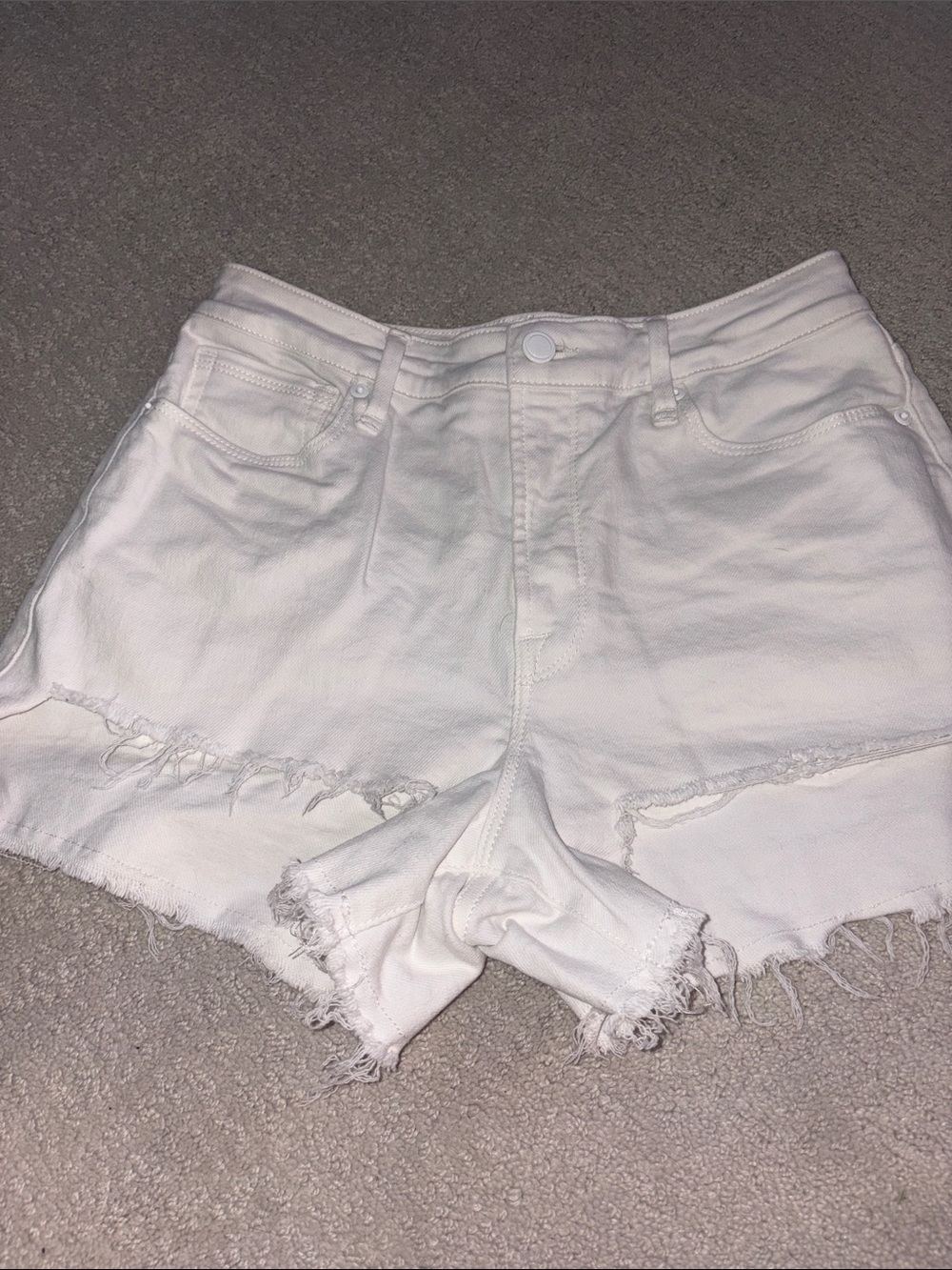 Good American White Jean Shorts
